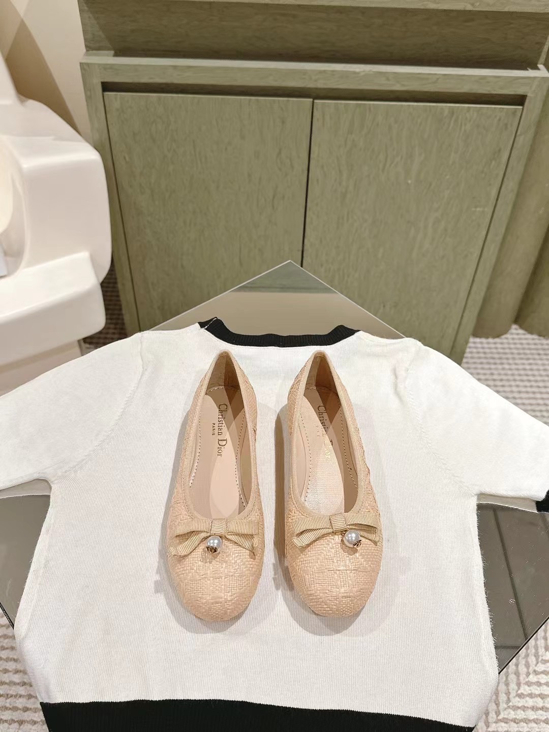 24ss 디올 발레 플랫