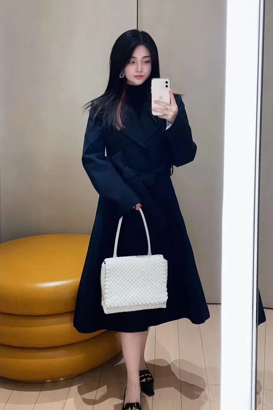 보테가베네타 여성 패티 탑 핸들 백