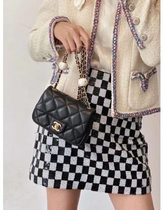 24ss 샤넬 진주볼 플랩백 미니