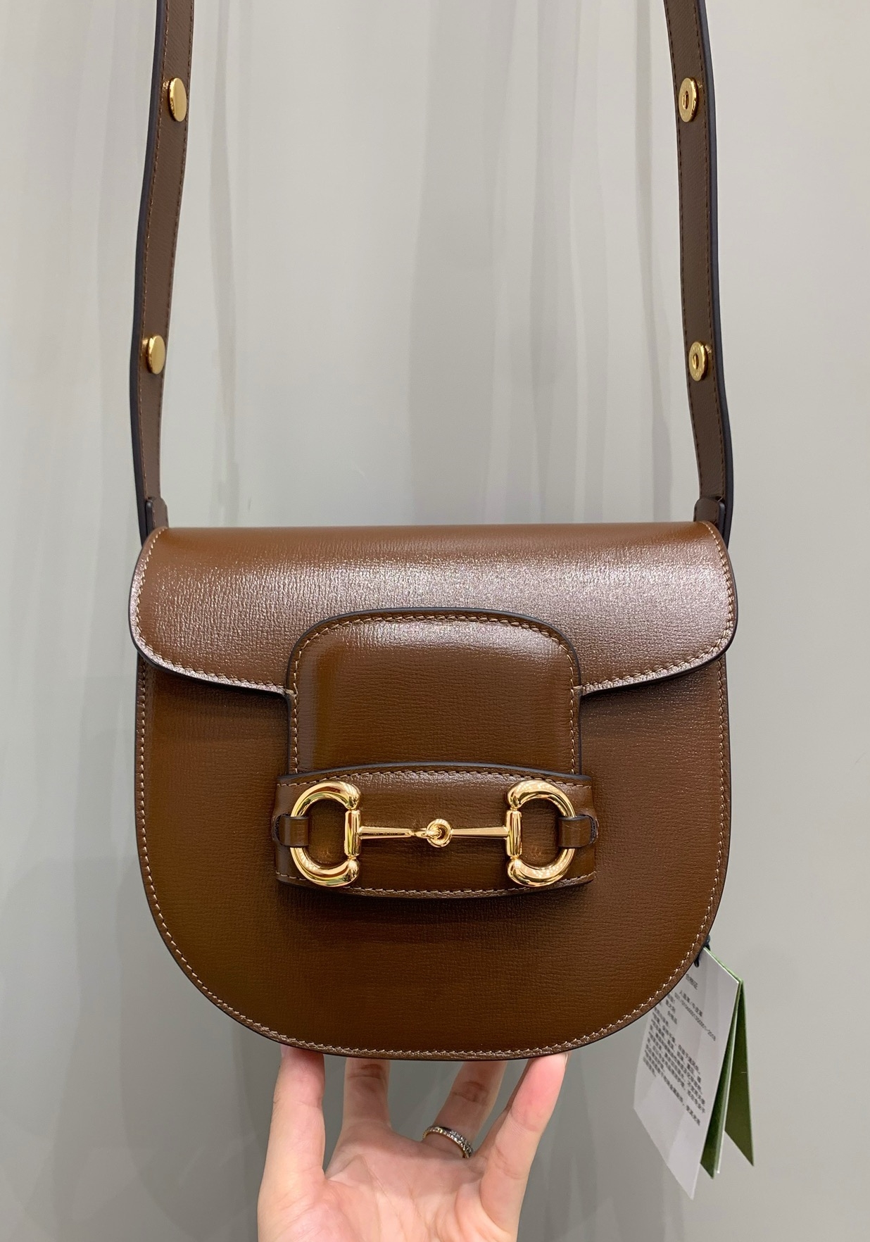 구찌 홀스빗 1955 라운드 미니백