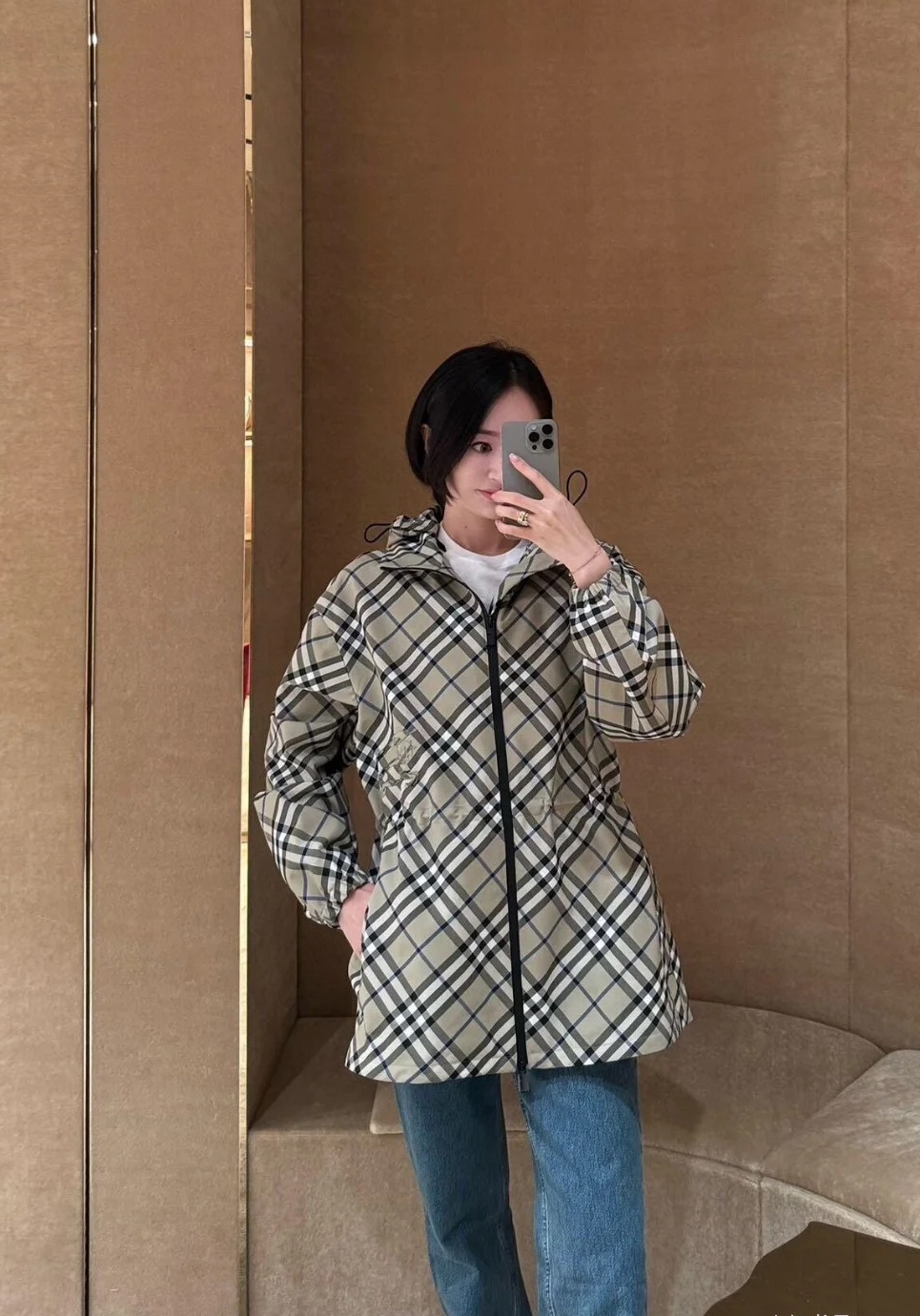 버버리 체크 재킷