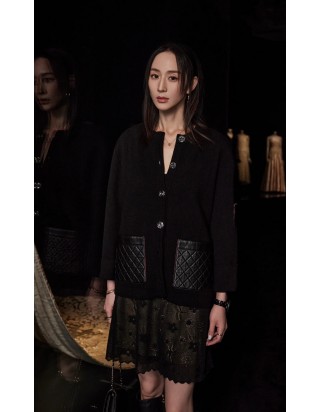 샤넬 재킷  Cashmere & lambskin, 블랙