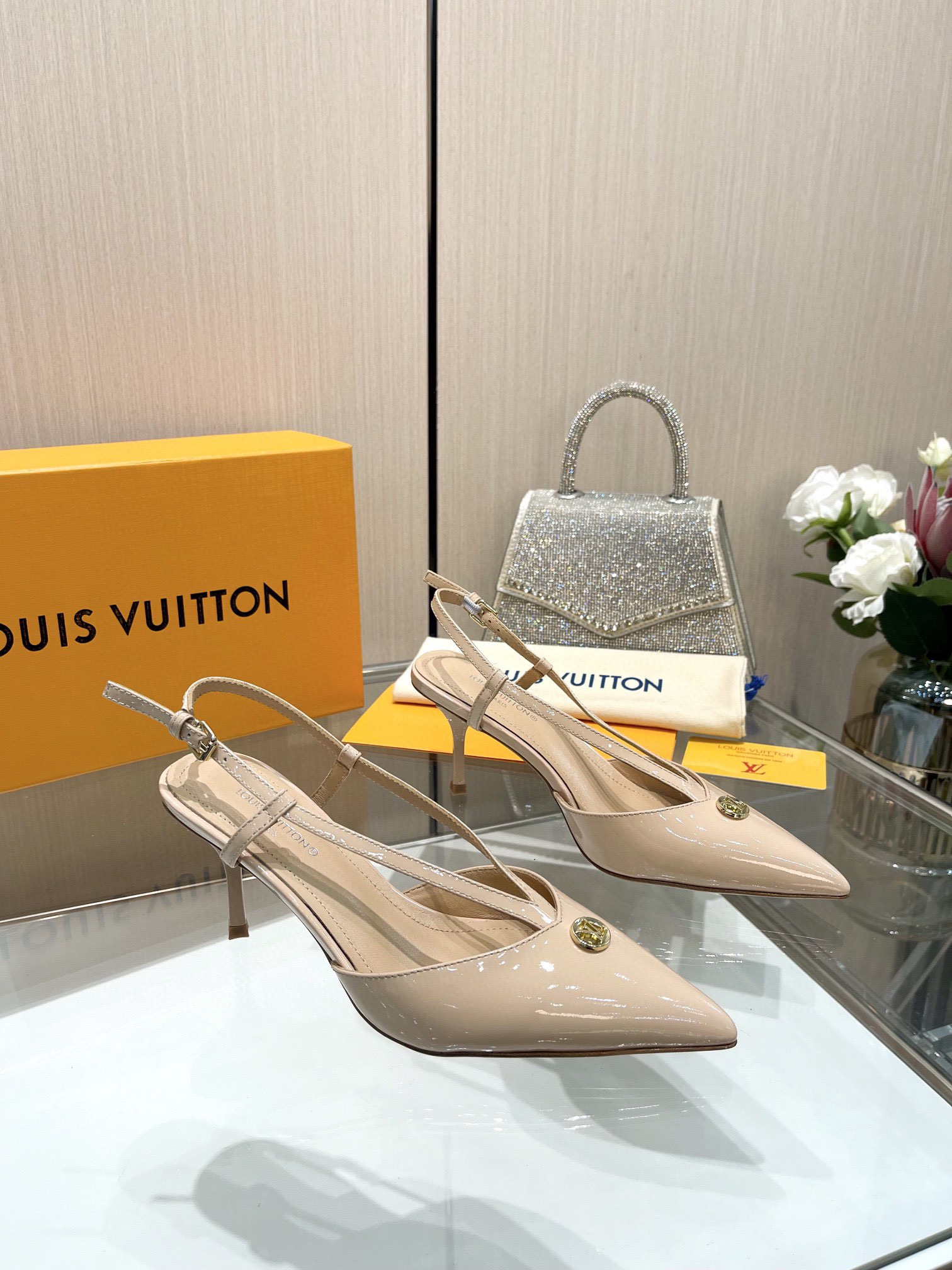 루이비통 스텔라 슬링백 펌프
