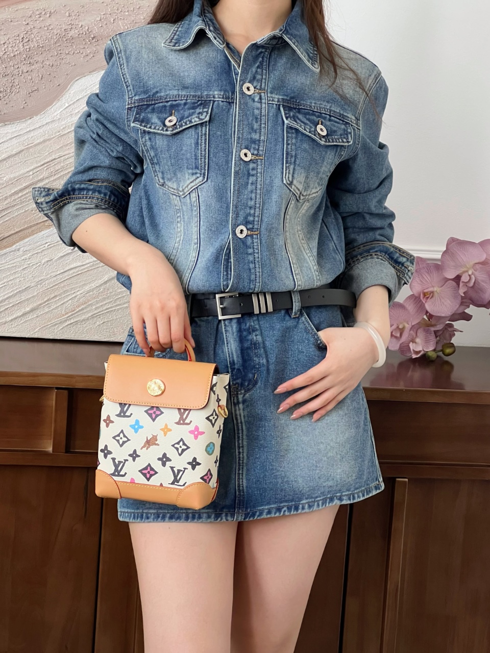 루이비통 나노 스티머 모노그램 바닐라