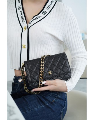 샤넬 클래식 WOC 캐비어 금장