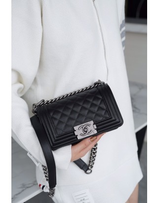 샤넬 르 보이 백 스몰 은장