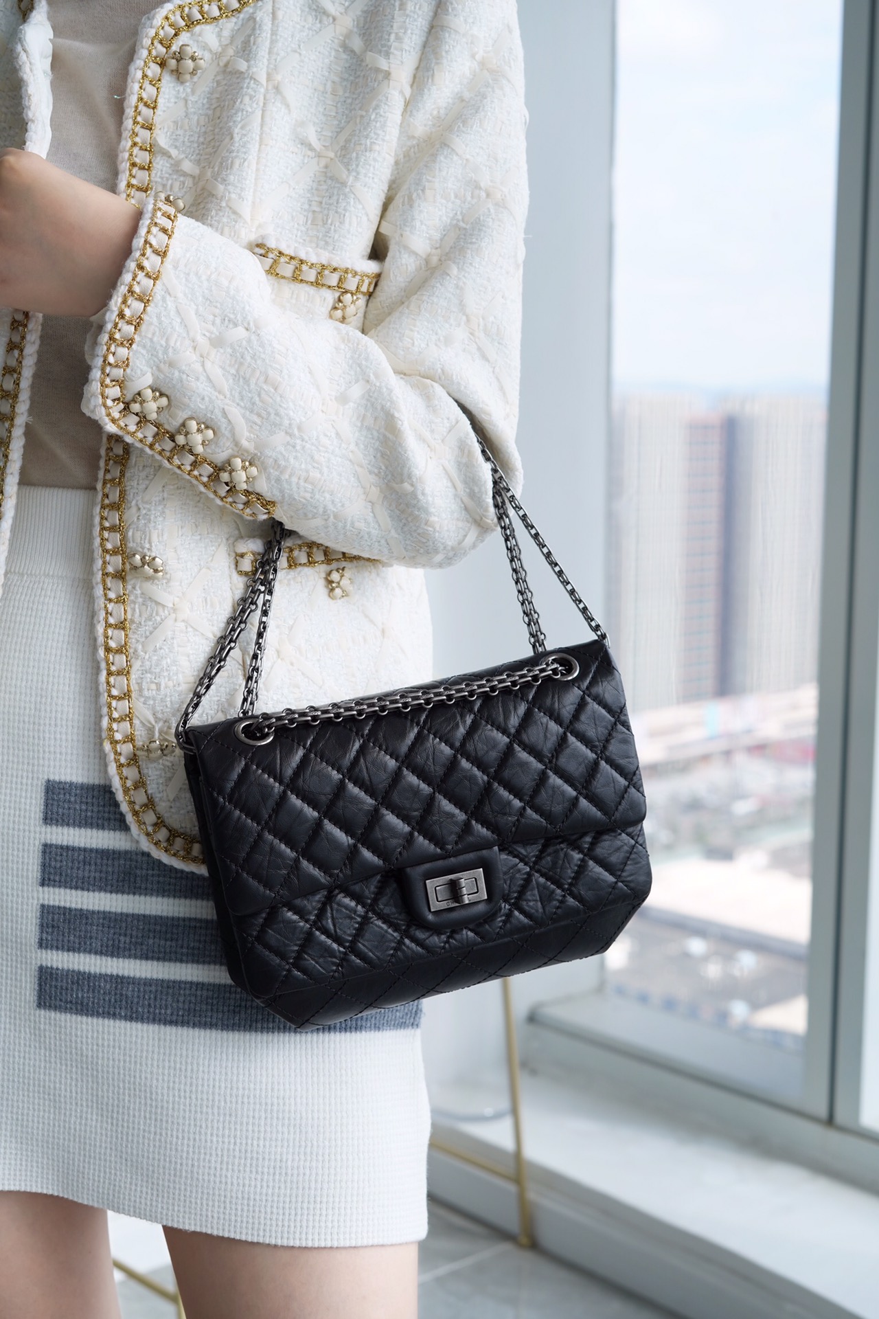 샤넬 빈티지 2.55 스몰 은장