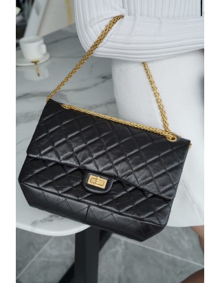 샤넬 빈티지 2.55 라지 금장