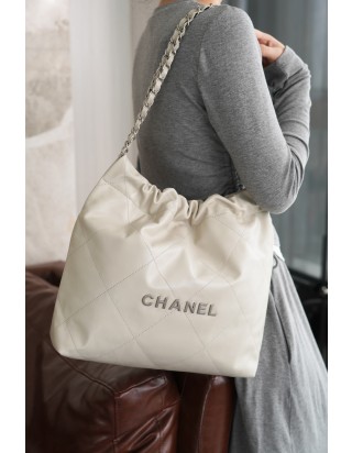 샤넬 22 핸드백 스몰 블랙 은장