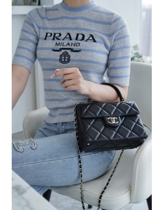 샤넬 24P 탑핸들 스몰 플랩 백