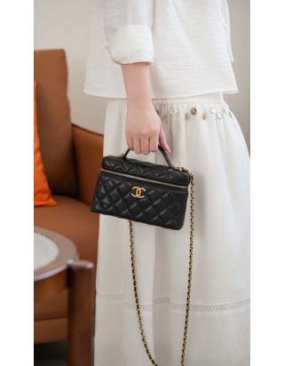 샤넬 25P 탑핸들 베니티 백