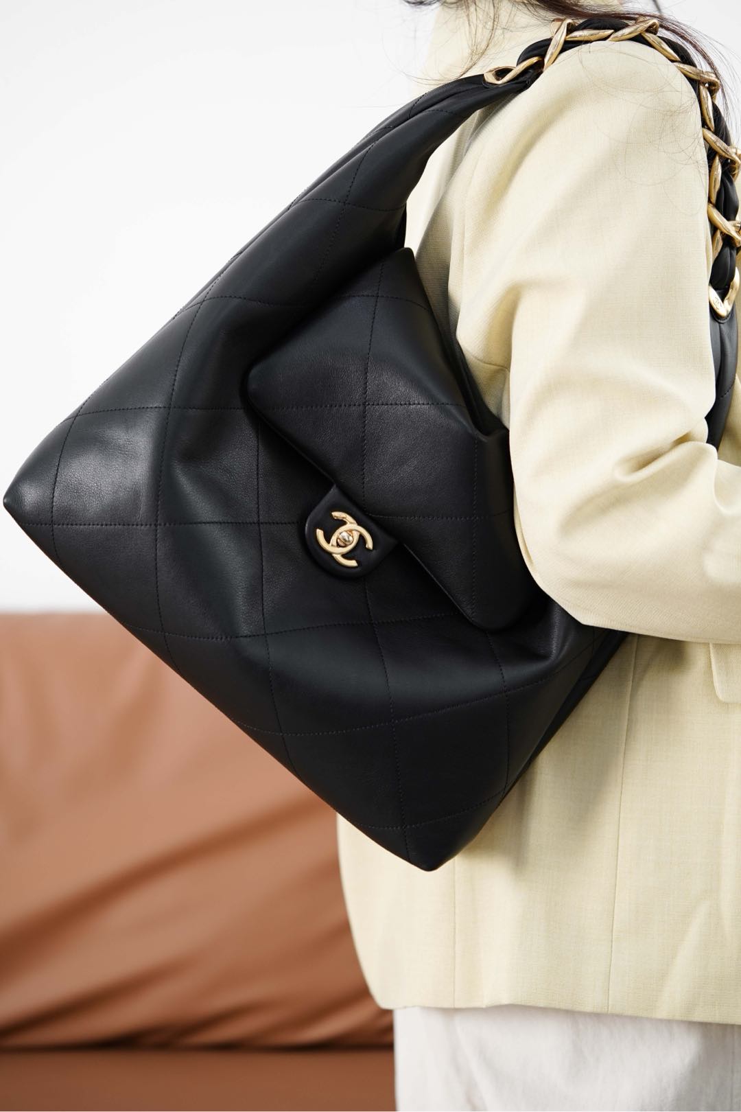 샤넬 25K 호보 백 라지