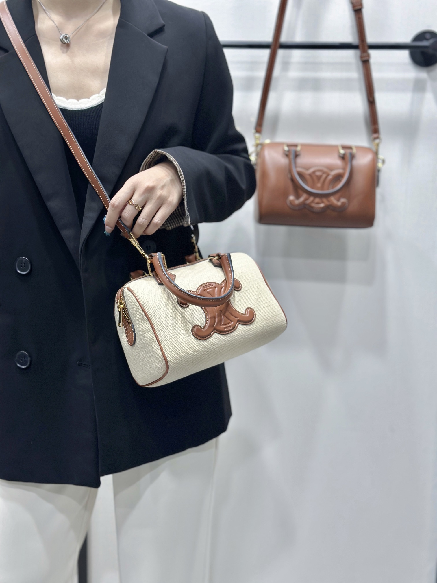 셀린느 퀴르 트리옹프 스몰 보스턴 백