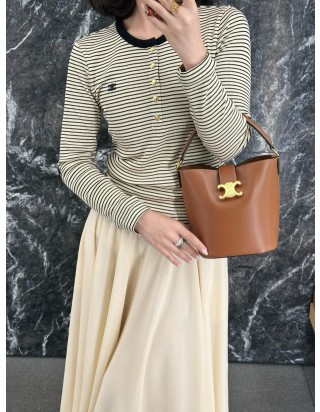 셀린느 루이즈 버킷 숄더 백 미디움