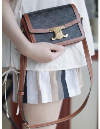 셀린느 트리오페 틴 숄더백