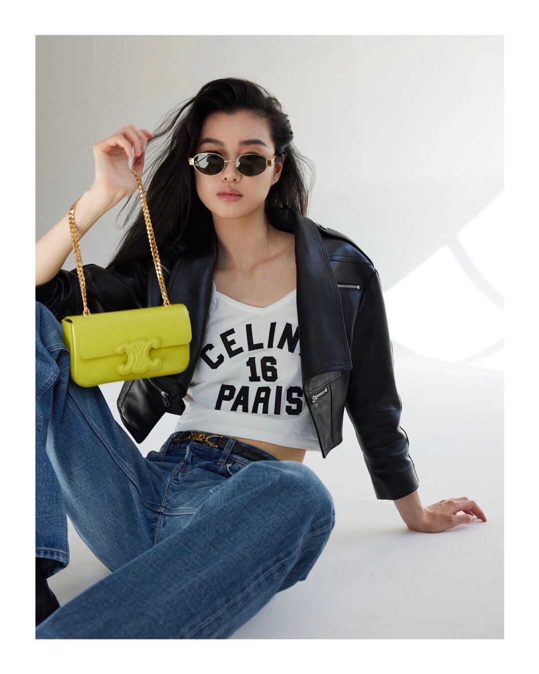 셀린느 퀴르 트리오페 체인 숄더백