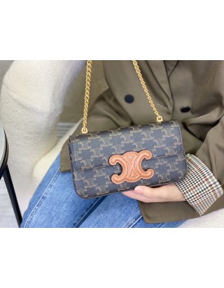 셀린느 퀴르 트리오페 체인 숄더백