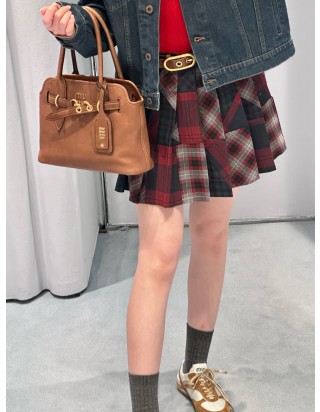 미우미우 아방뛰르 나파 가죽 백 미디움