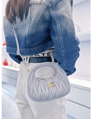 미우미우 완더 마테라세 나파 가죽 호보백 스몰