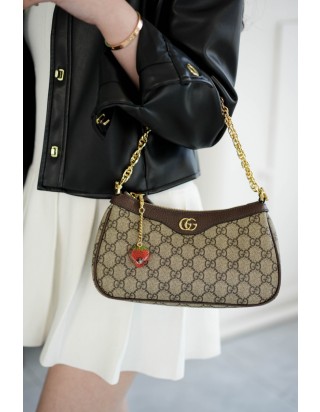 구찌 오피디아 스트로베리 참 스몰 체인 숄더백