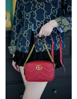 구찌 GG 마몽 마틀라세 숄더백