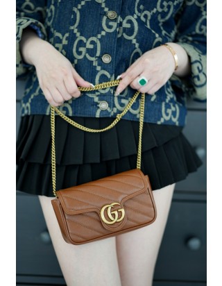 구찌 마몽 마틀라쎄 미니 체인 숄더백