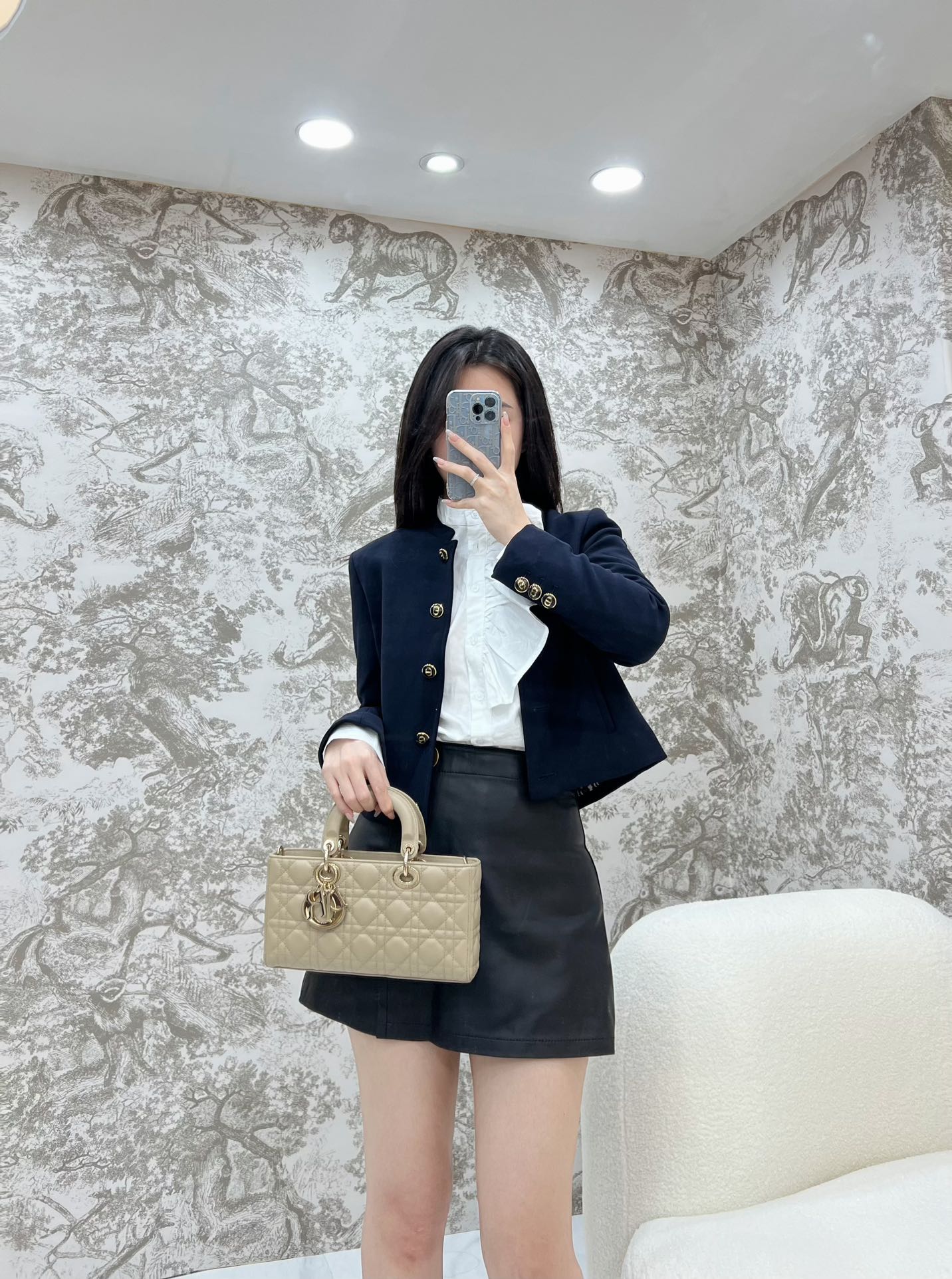 디올 레이디 미디움 백