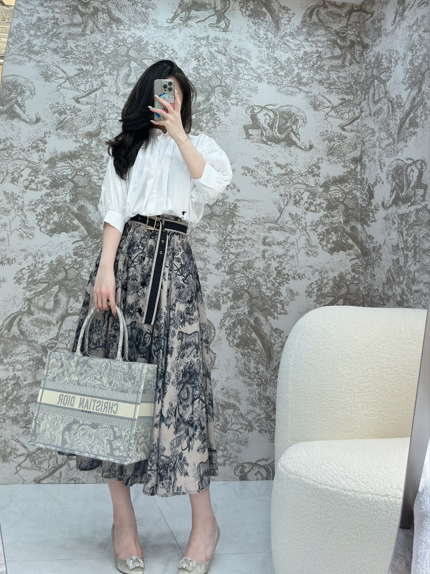 디올 북 토트백 미디움