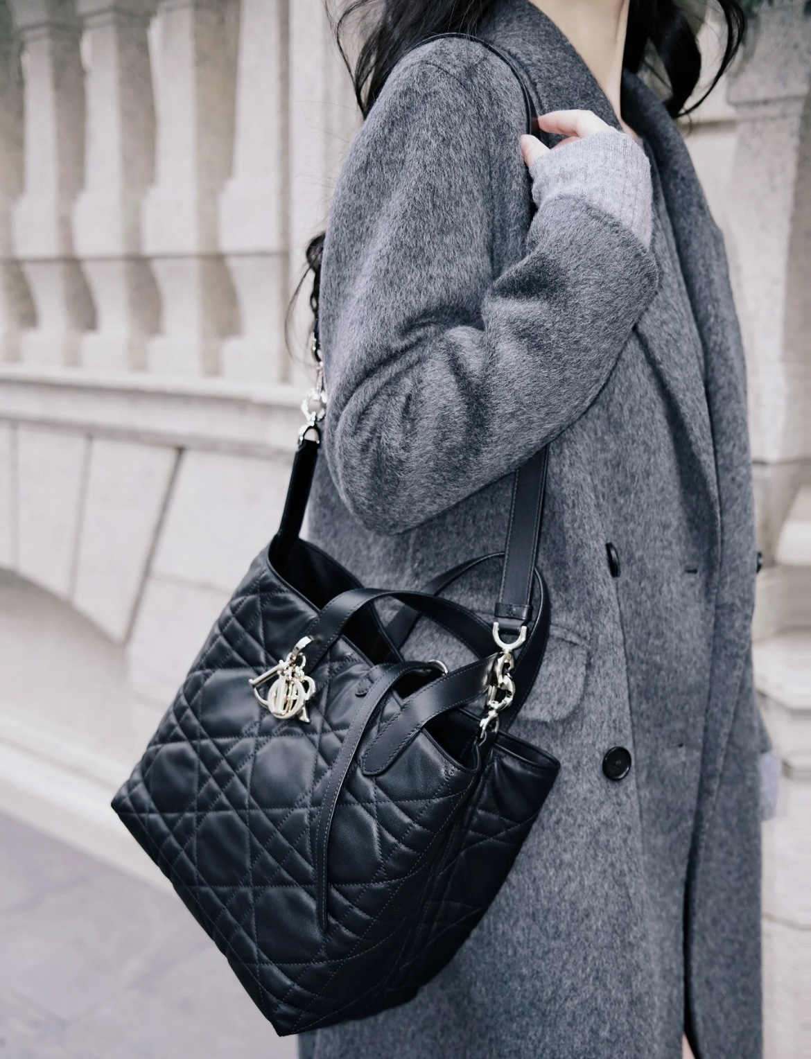 디올 뚜주흐 미디움 버티컬 토트 백