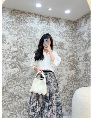 디올 시그니처 스몰 버킷백