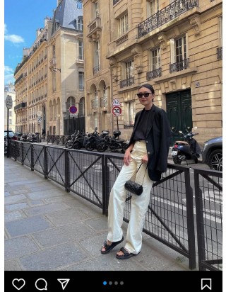 생로랑 사드 퀄티드 램스킨 미니 튜브백