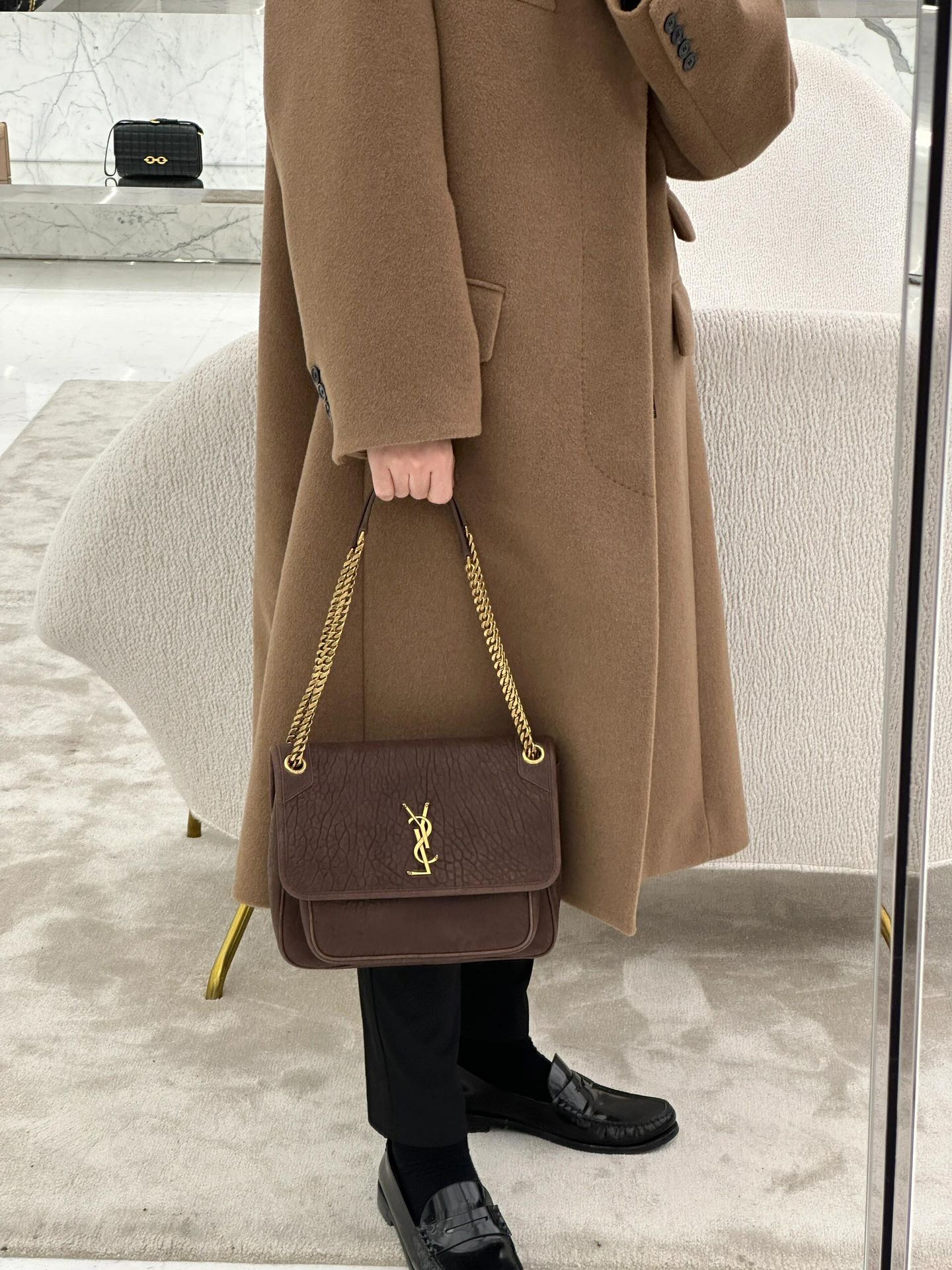 생로랑 니키 숄더백