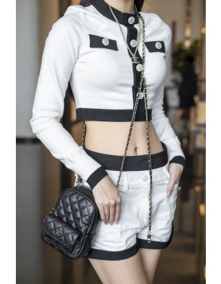 샤넬 탑핸들 체인 미니 백팩