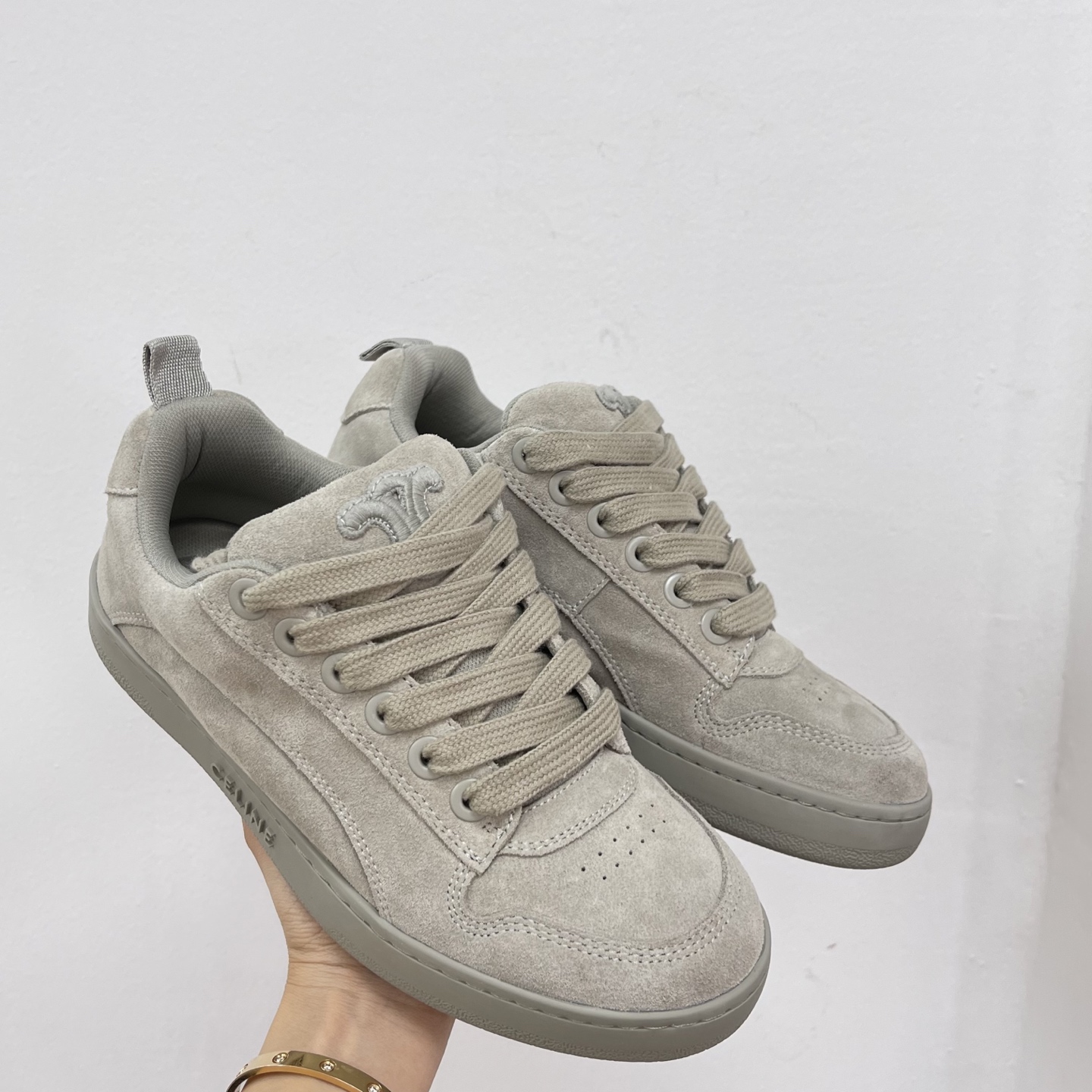 셀린느 헌팅턴 로우 레이스업 스니커즈