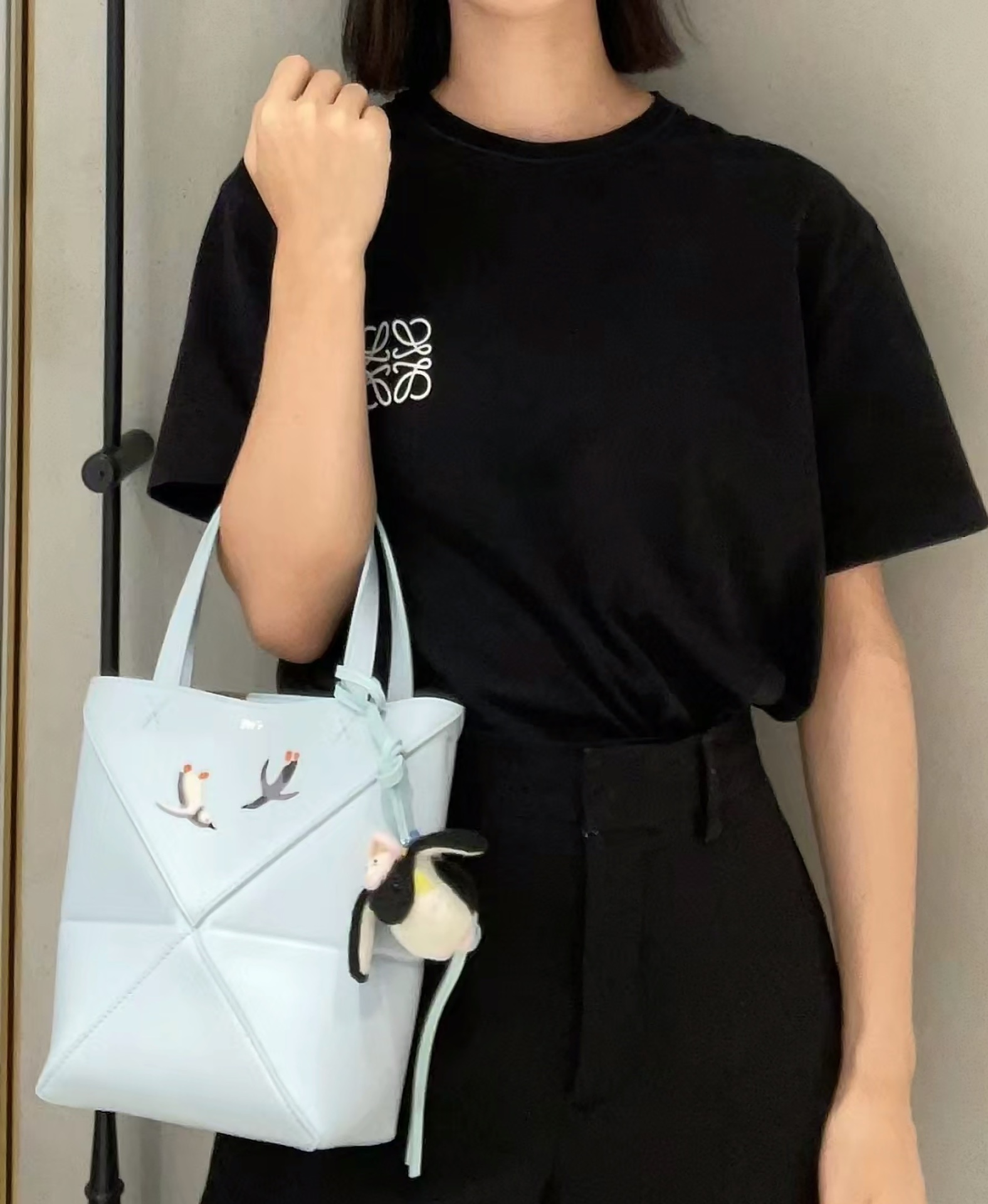 로에베 X 수지 후지타 팽권 미니 퍼즐 폴드 토트