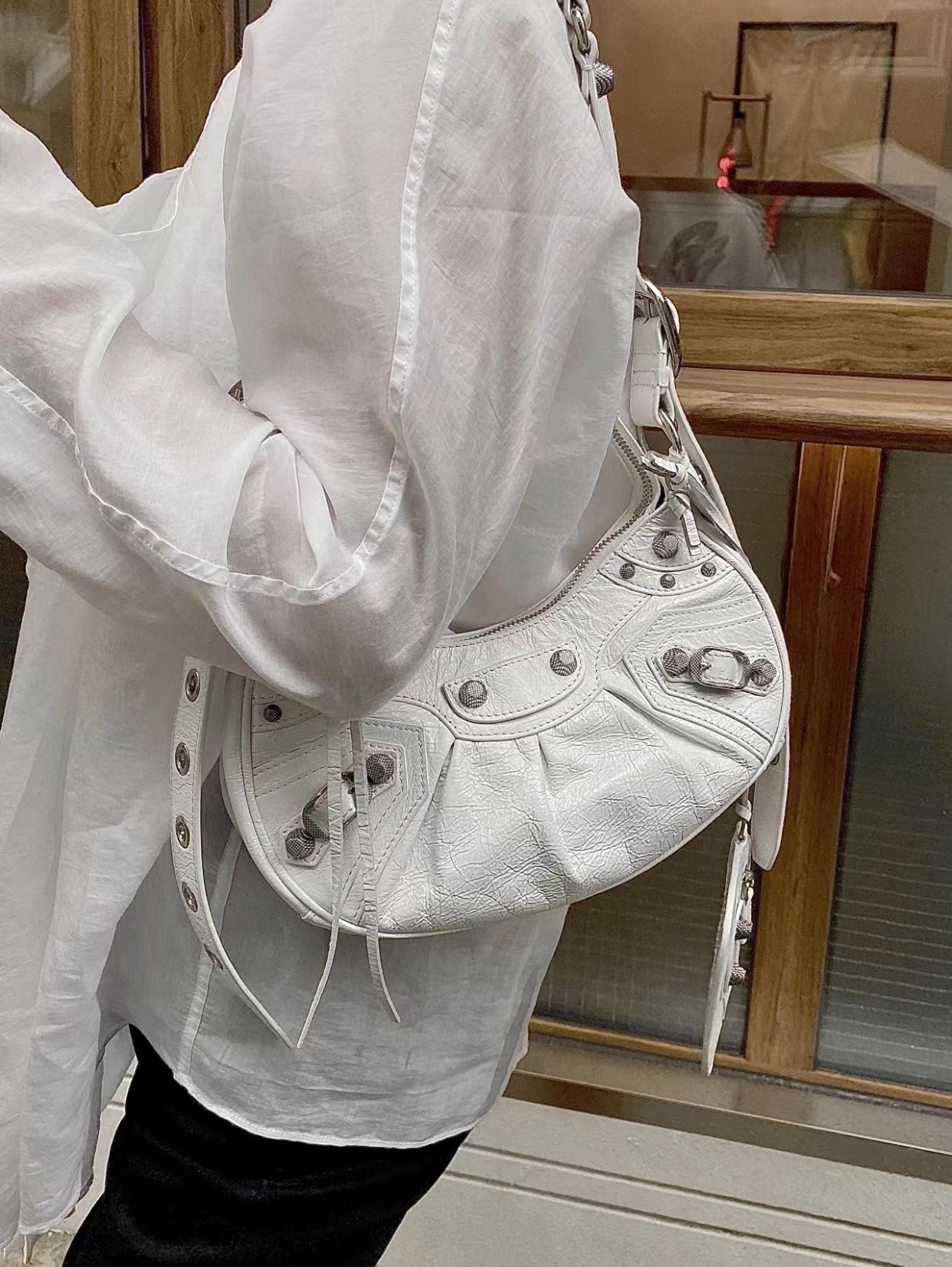 발렌시아가 르 카골 숄더백 라지