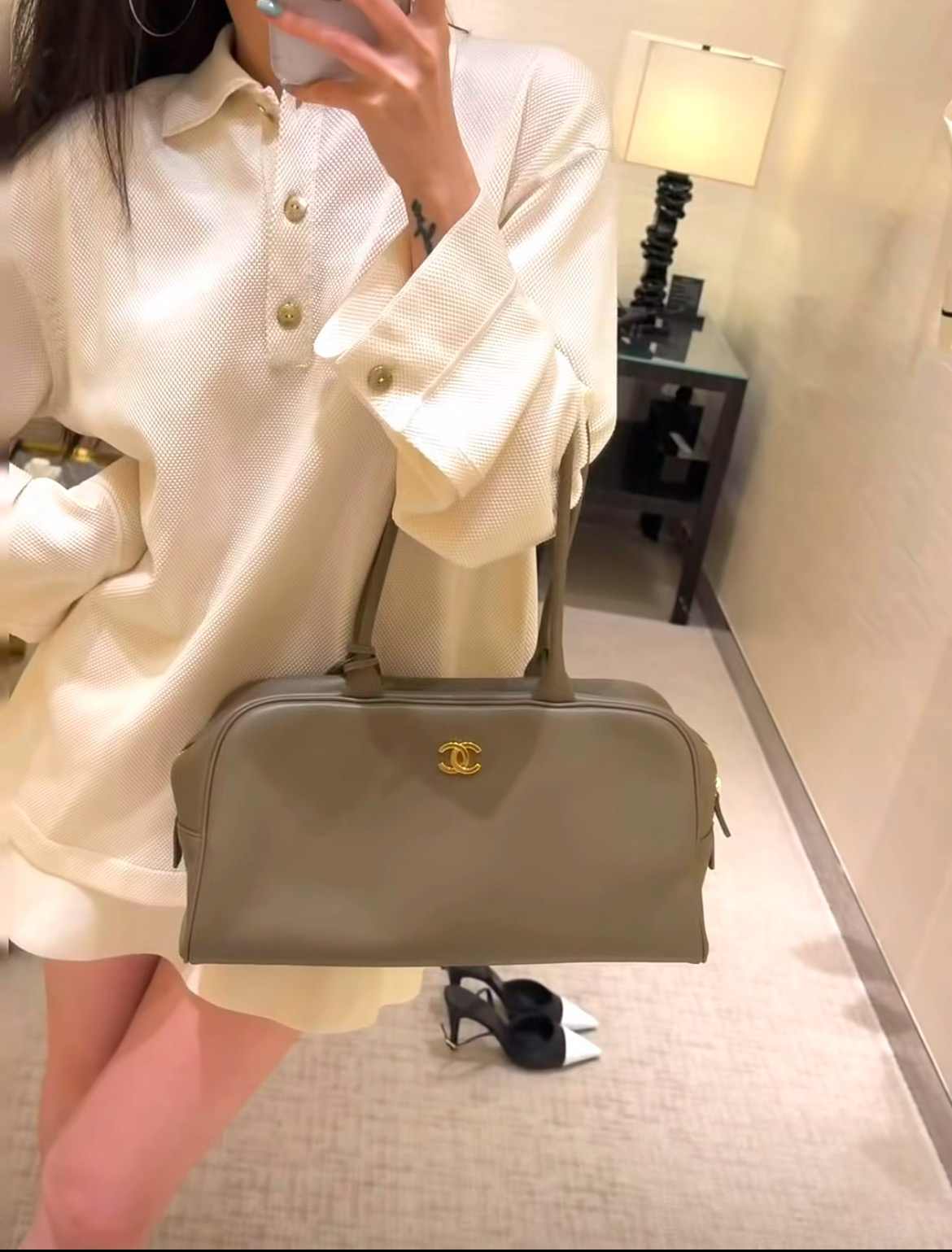 샤넬 26SS 라지 볼링 백