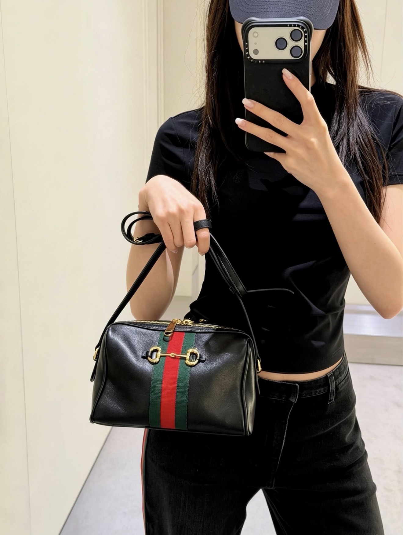 구찌 홀스빗 웹 스몰 카메라 백