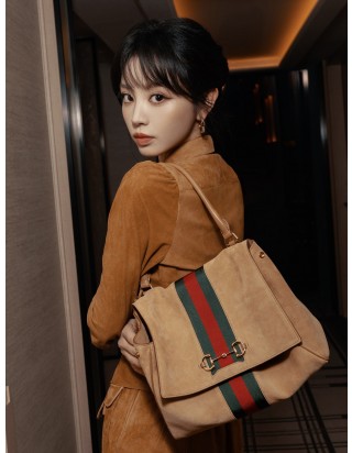 구찌 파파라초 탑 핸들백 미디움